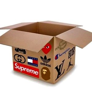Hypebeast mystery shirts stickers box Nike Bape adidas supreme RVCA racing VTG
